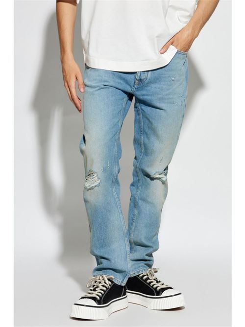 Jeans con stampa PALM ANGELS | PMYA039F24DEN0010503